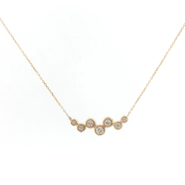 BEZEL DIAMOND NECKLACE Lester Martin Dresher, PA