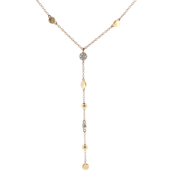 0.14CTW DIAMOND DISC AND BALL NECKLACE Lester Martin Dresher, PA