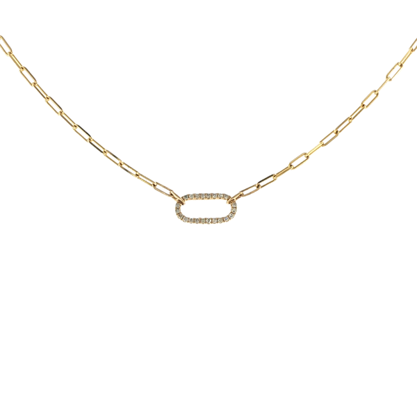 DIAMOND AND GOLD NECKLACE Lester Martin Dresher, PA