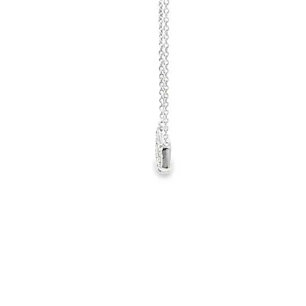 18\ 0.39CTW RUBY AND 0.13CTW  DIAMOND BAR NECKLACE