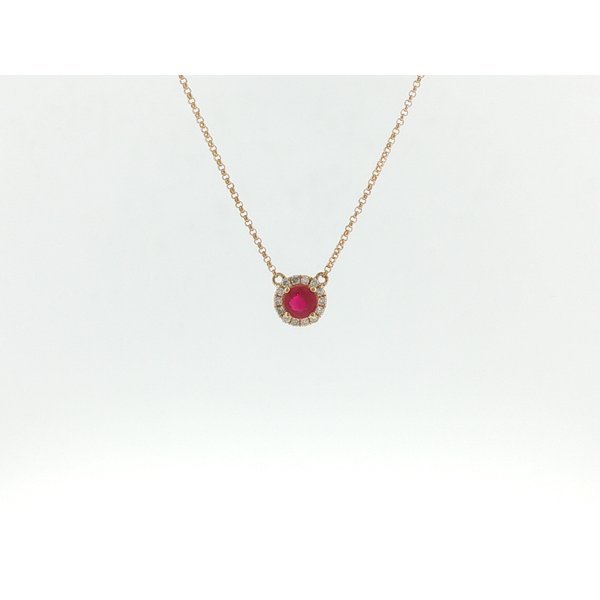 RUBY AND DIAMOND NECKLACE Lester Martin Dresher, PA
