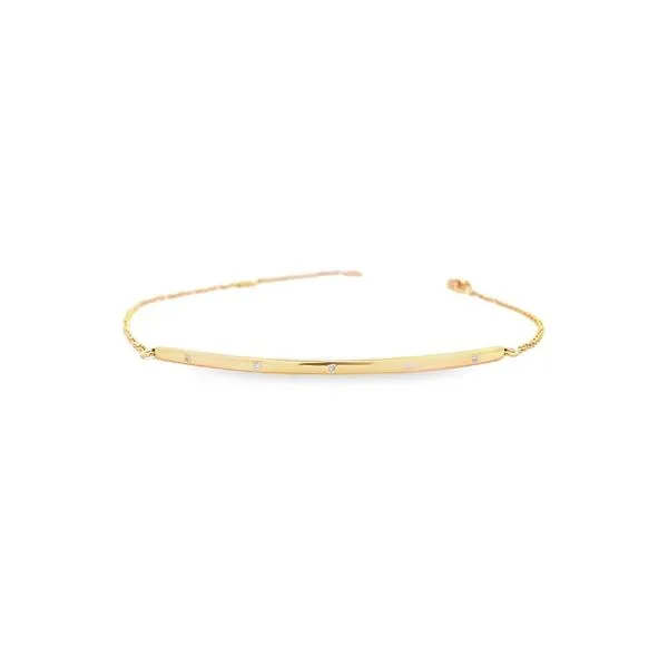 0.02CT DIAMOND CURVED BAR BRACELET similar item image