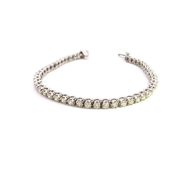 4.00CT DIAMOND TENNIS BRACELET IN 14K WHITE GOLD Image 2 Lester Martin Dresher, PA
