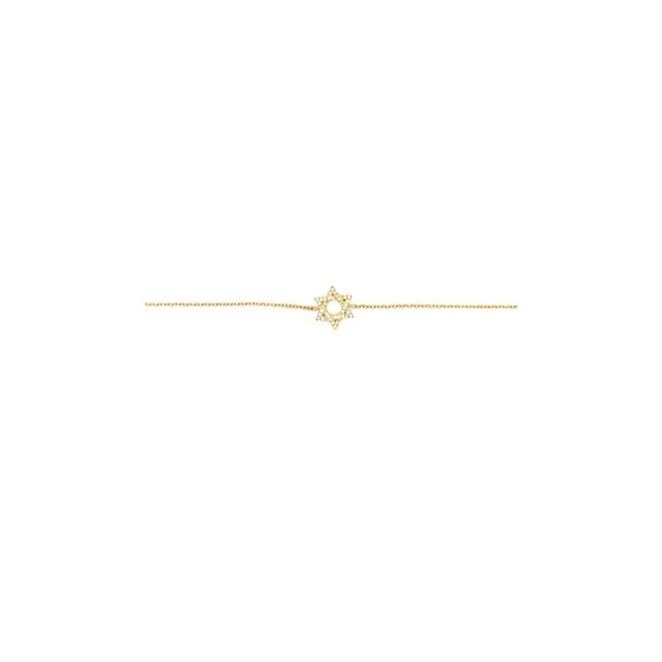 0.08CTW DIAMOND STAR OF DAVID BRACELET Image 2 Lester Martin Dresher, PA