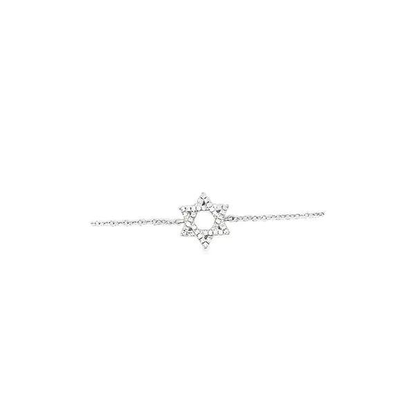 0.08CTW DIAMOND STAR OF DAVID BRACELET Image 3 Lester Martin Dresher, PA