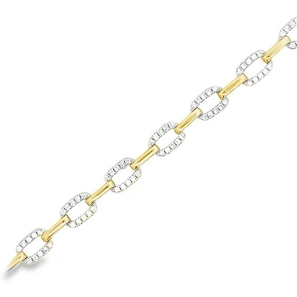 1.29CTW DIAMOND OVAL LINK BRACELET Lester Martin Dresher, PA