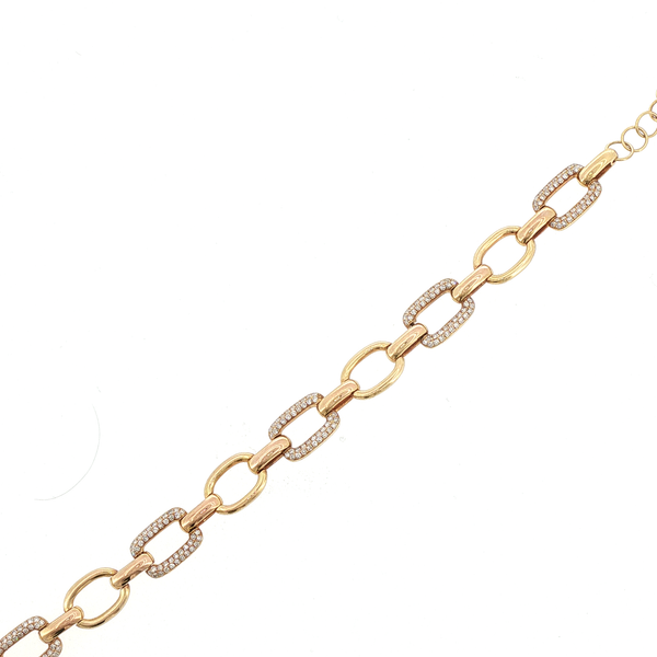 DIAMOND AND GOLD BRACELET Lester Martin Dresher, PA