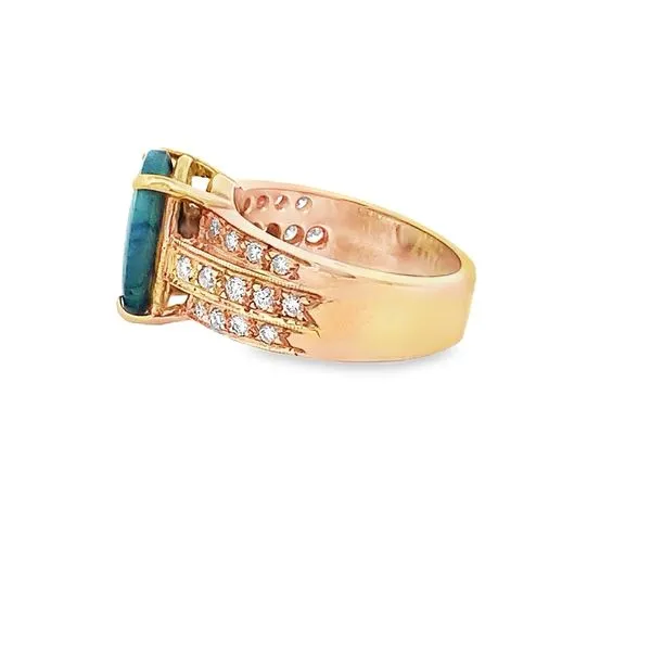 2.29CT OVAL OPAL RING