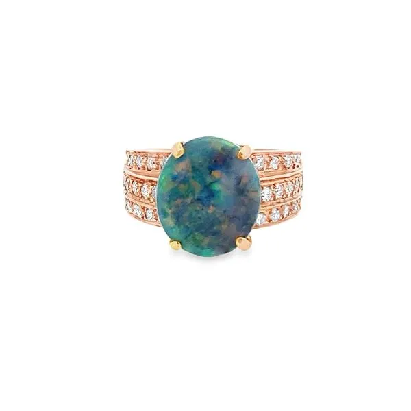 2.29CT OVAL OPAL RING