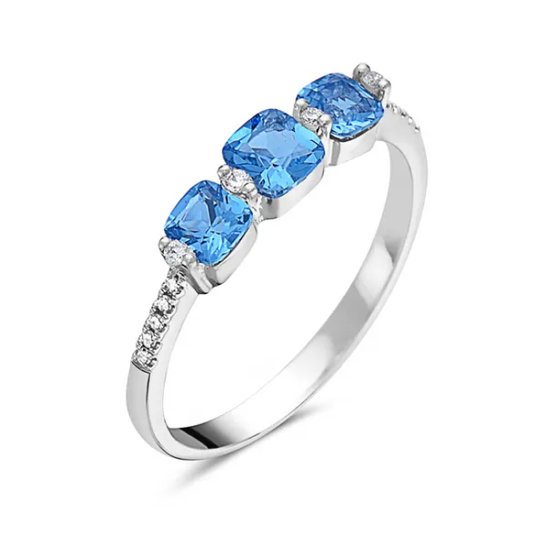 0.79CTW BLUE TOPAZ RING