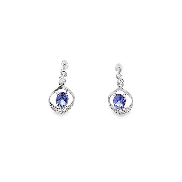 0.66CTW TANZANITE EARRINGS Image 3 Lester Martin Dresher, PA