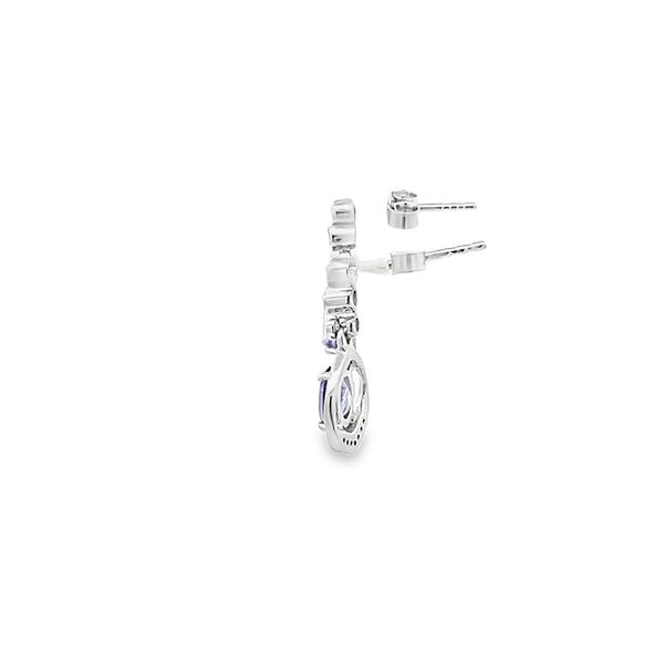 0.66CTW TANZANITE EARRINGS Image 4 Lester Martin Dresher, PA