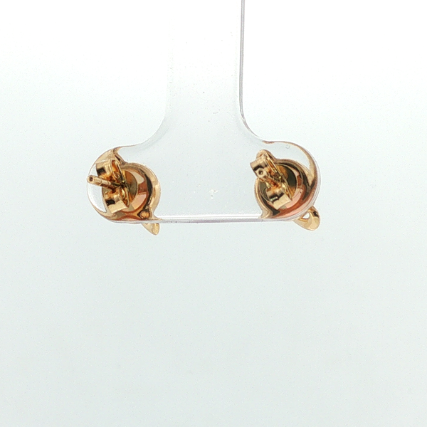0.62CTW AUSTRALIAN OPAL SATURN STUD EARRINGS SET IN 14K GOLD Image 2 Lester Martin Dresher, PA