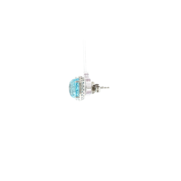 blue topaz earrings Image 2 Lester Martin Dresher, PA