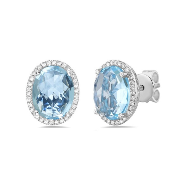blue topaz earrings Lester Martin Dresher, PA