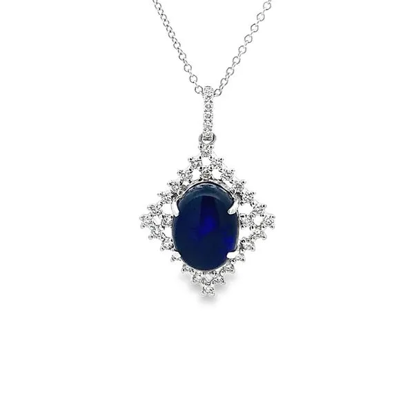 2.97CT OVAL OPAL PENDANT