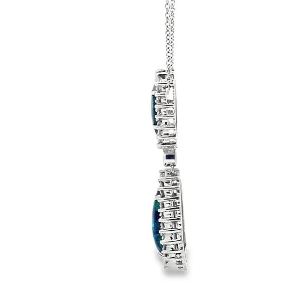 13.80CTW DOUBLE OPAL PENDANT