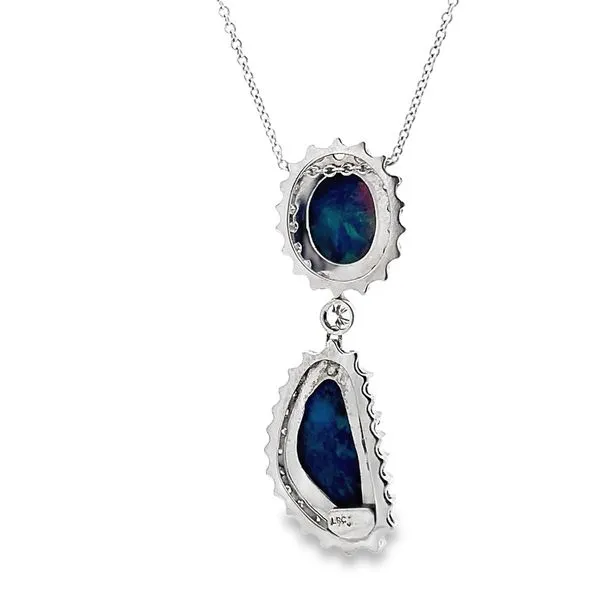 13.80CTW DOUBLE OPAL PENDANT