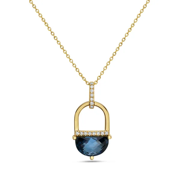 2.33LBTOPAZ 0.07TWDIAM: 2.33CT LONDON BLUE TOPAZ PENDANT