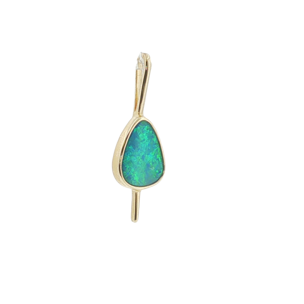 AUSTRIAN OPAL DOUBLET BEZEL SET PENDANT Image 2 Lester Martin Dresher, PA
