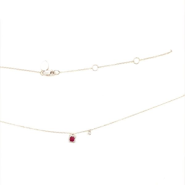 RUBY AND DIAMOND NECKLACE Image 3 Lester Martin Dresher, PA