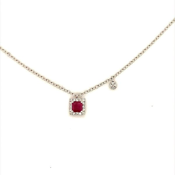 RUBY AND DIAMOND NECKLACE Lester Martin Dresher, PA
