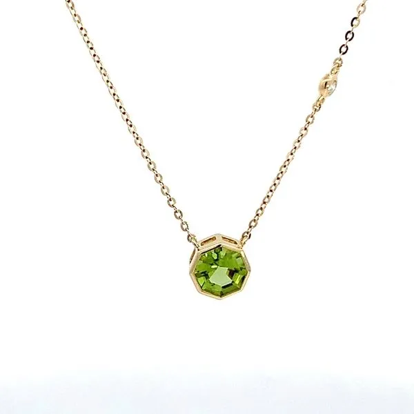 1.50CT PERIDOT OCTAGONAL SHAPE NECKLACE Lester Martin Dresher, PA