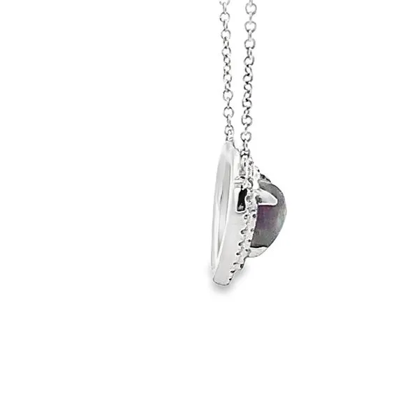 1.25CT OPAL HEART SHAPPED NECKLACE