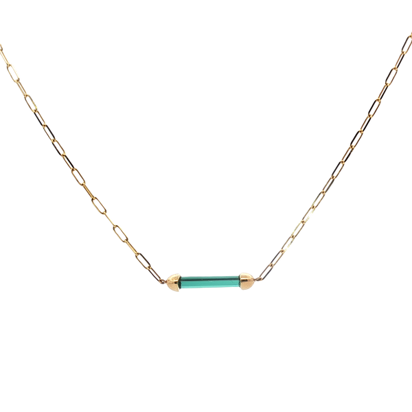 14K 1.35CT INDICOLITE PENDANT Lester Martin Dresher, PA