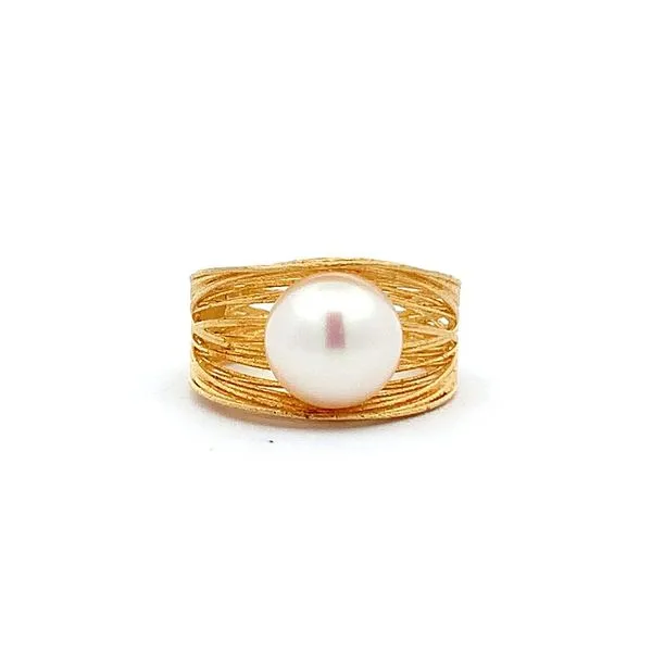 10MM FRESH WATER PEARL RING SET IN A 14K YELLOW GOLD Lester Martin Dresher, PA