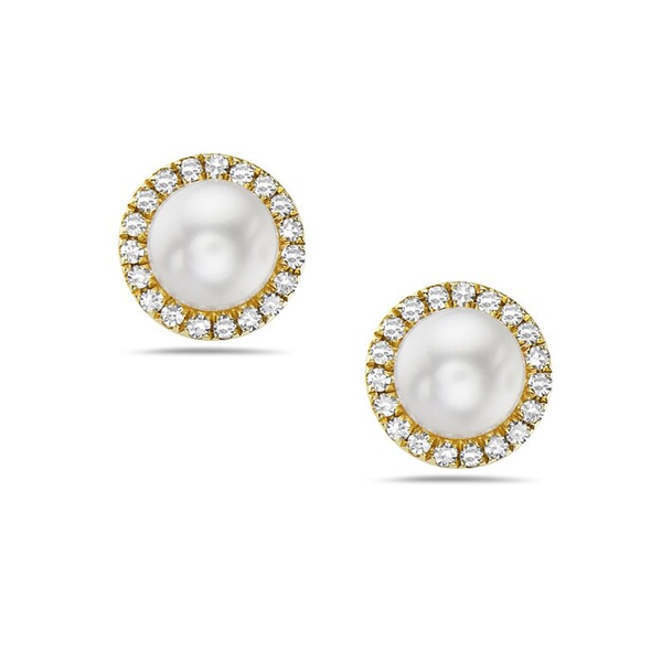 PEARL AND DIAMOND EARRINGS Image 4 Lester Martin Dresher, PA