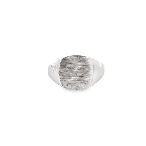 14K WHITE GOLD SIGNET RING Lester Martin Dresher, PA