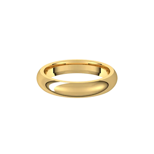 4MM PLAIN COMFORT FIT WEDDING RING IN 14K YELLOW GOLD Image 2 Lester Martin Dresher, PA