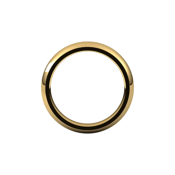 4MM PLAIN COMFORT FIT WEDDING RING IN 14K YELLOW GOLD Image 3 Lester Martin Dresher, PA