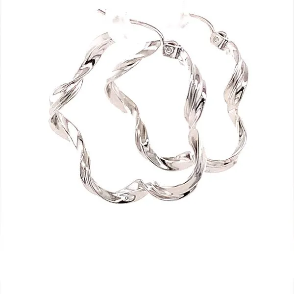 TWISTED HOOP EARRINGS Image 2 Lester Martin Dresher, PA