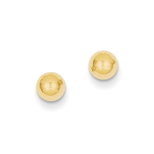 5MM BALL POST EARRING IN 14K YELLOW GOLD Lester Martin Dresher, PA