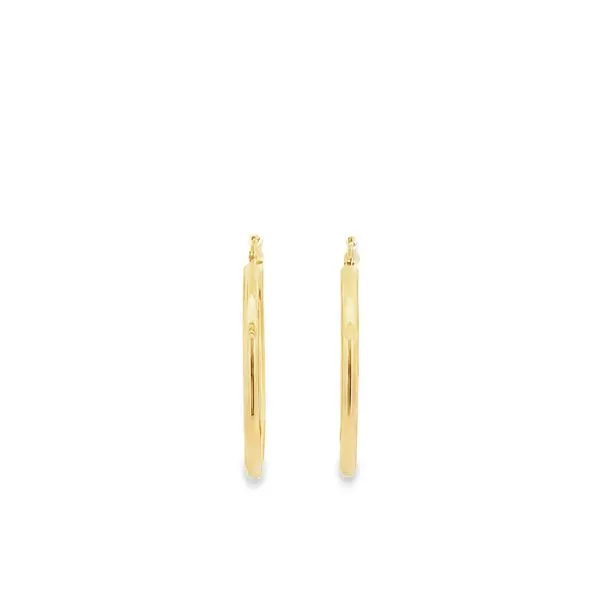 3X39MM POLISHED 14K YELLOW GOLD HOOP EARRINGS Lester Martin Dresher, PA