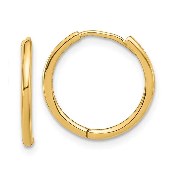 14K 16MM X 1.6MM HINGED HOOP EARRINGS Lester Martin Dresher, PA