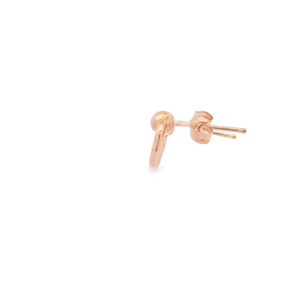 SMALL DOOR KNOCKER POST EARRINGS IN 14K ROSE GOLD Image 2 Lester Martin Dresher, PA