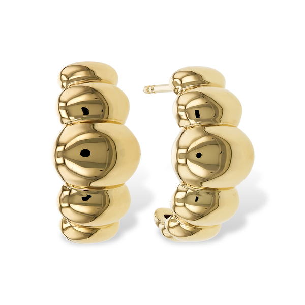 14K YELLOW GOLD POST EARRINGS Lester Martin Dresher, PA