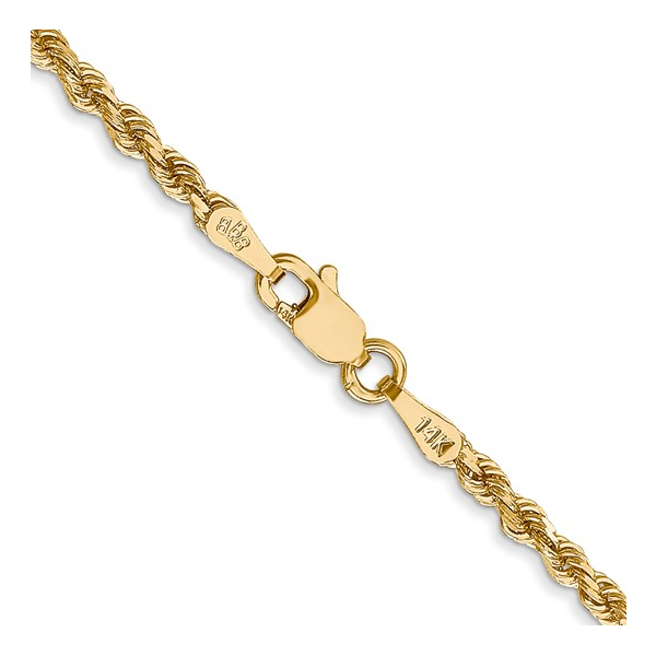 14K YELLOW GOLD ROPE CHAIN Image 2 Lester Martin Dresher, PA