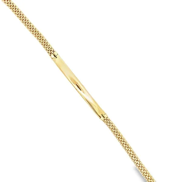 7.5\ 14K YELLOW GOLD BAR BRACELET
