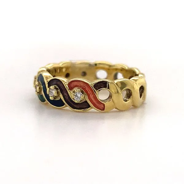 18K RAINBOW & DIAMOND HIDALGO RING