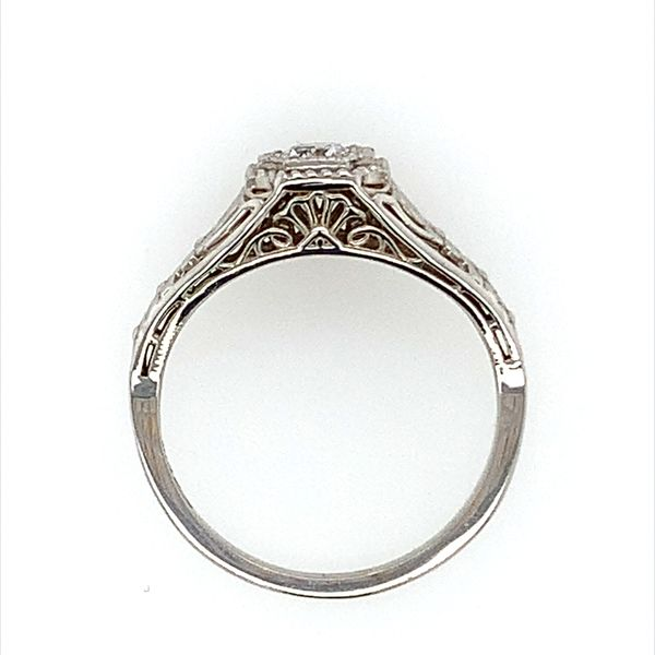 0.31CT CZ SAMPLE STERLING SILVER ANTIQUE STYLE RING Image 3 Lester Martin Dresher, PA