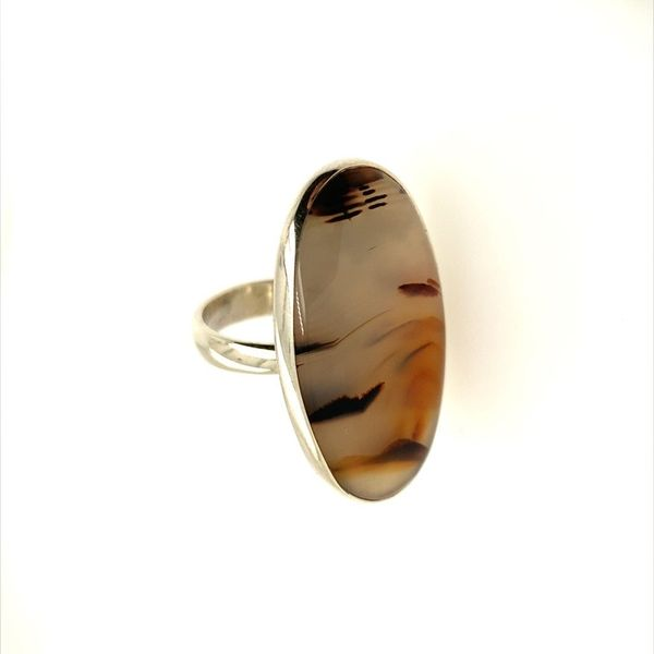 OVAL NATURAL STONE RING Lester Martin Dresher, PA
