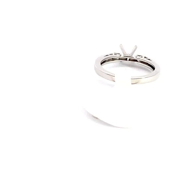 0.12CTW  DIAMOND RING MOUNTING  SET IN STERLING SILVER Image 3 Lester Martin Dresher, PA