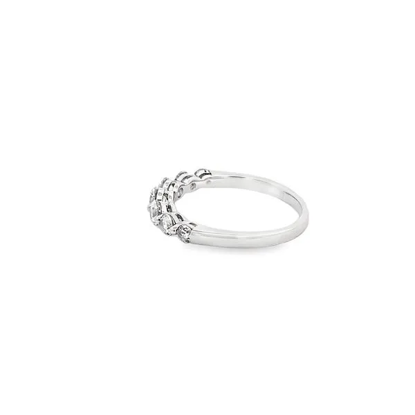 0.91CTW STERLING SILVER 7 SYMBOLS OF JOY HALF ETERNITY BAND Image 2 Lester Martin Dresher, PA