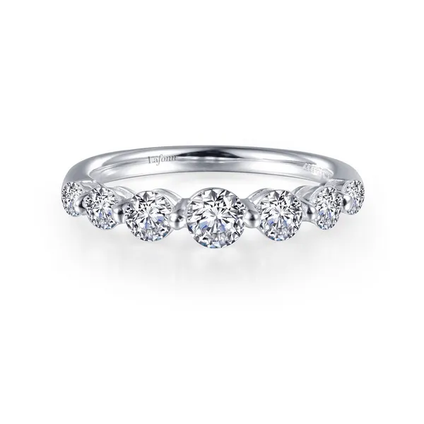 0.91CTW STERLING SILVER 7 SYMBOLS OF JOY HALF ETERNITY BAND similar item image