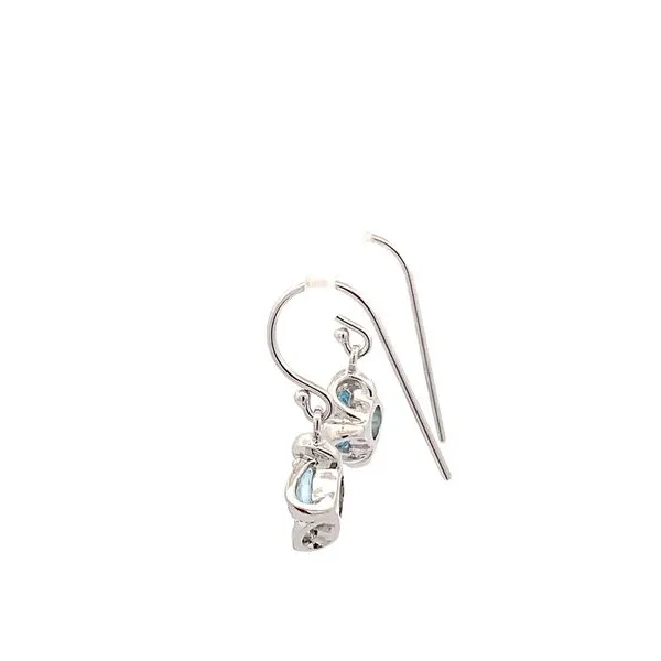 1.73CT TW BLUE TOPAZ DROP EARRINGS Image 2 Lester Martin Dresher, PA