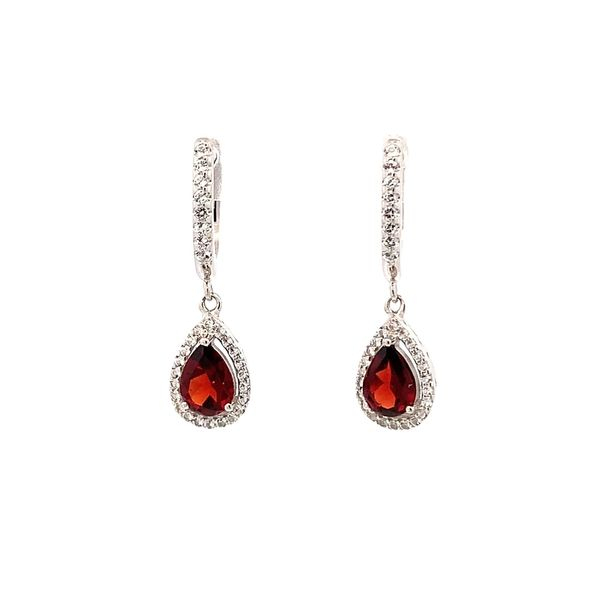 2.00CT TW PEAR SHAPED GARNET EARRINGS Lester Martin Dresher, PA